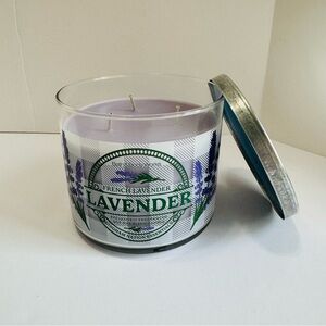 Bath & Body Works French Lavender 3-Wick Candle 14.5 oz New